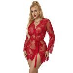 SUBBLIME - Nėriniuota naktinė su stringais raudona L/XL