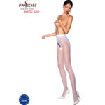 PASSION WOMAN GARTER &amp; STOCK Tiopen 006 baltos pėdkelnės 30 DEN