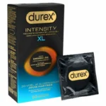 Durex Intensity XL itin plonas prezervatyvas be latekso, 61 mm