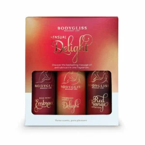 BodyGliss Travel Edition 3-Pack masažo aliejus, 3 x 30 ml