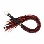 Easytoys dirbtinės odos flogeris, raudonas ir juodas, 64 cm