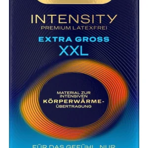 Durex Intensity itin didelis nitrilinis prezervatyvas, 61 mm, 8 vnt.