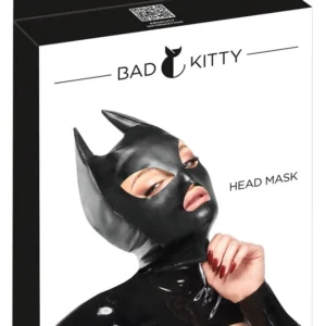 Bad Kitty galvos kaukė su smailiomis ausytėmis, juoda