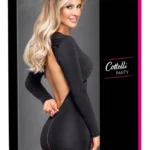 Cottelli mini suknelė atvira nugara, juoda, XL
