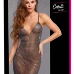 Cottelli mini suknelė su įvairiaspalviais akmenėliais, juoda, S/M
