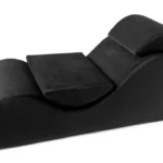 Liberator Esse Lounger sekso gultas su galvos atrama, juodas