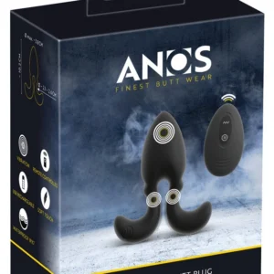ANOS RC vibruojantis analinis kaištis, juodas, 10,2 cm
