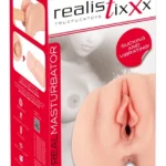 Realistixxx RealMasturbator automatinis masturbatorius, kūno spalvos, 21,8 cm