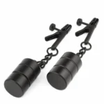 Mr. Steel Nipple Clamp Weight spenelių spaustukai su svareliais, sidabriniai