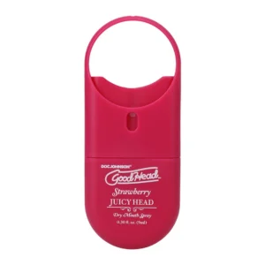 Doc Johnson Juicy Head Spray To-Go burnos purškiklis, braškių, 9 ml
