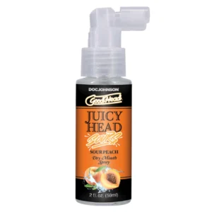 Doc Johnson GoodHead Juicy Head burnos purškiklis, rūgščių persikų, 60 ml