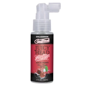 Doc Johnson GoodHead Juicy Head burnos purškiklis, rūgščių vyšnių skonio, 60 ml