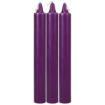 Doc Johnson Japanese vaško žvakė, violetinė, 3 vnt.