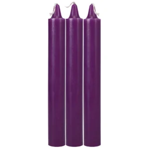 Doc Johnson Japanese vaško žvakė, violetinė, 3 vnt.