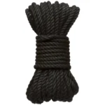 Doc Johnson Bind and Tie kanapinė virvė, juoda, 6 mm, 9,1 m