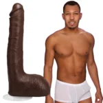 Doc Johnson Ricky Johnson realistinis dildo, 25 cm, smėlio spalvos