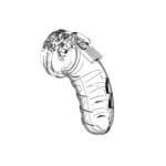 ManCage by Shots 04 skaistybės narvelis, juodas, 11,5 cm