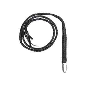 Ouch! by Shots Twisted Whip pintas botagas, juodas, 70 cm