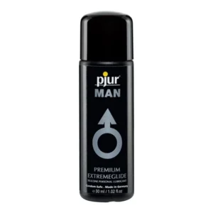 pjur MAN Extreme Glide silikono pagrindo lubrikantas, 30 ml