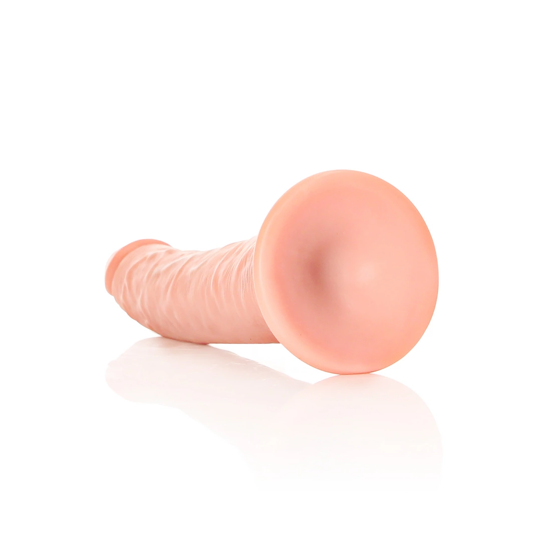 RealRock by Shots Slim realistinis dildo su siurbtuku, 20,5 cm, smėlio spalvos - Image 5