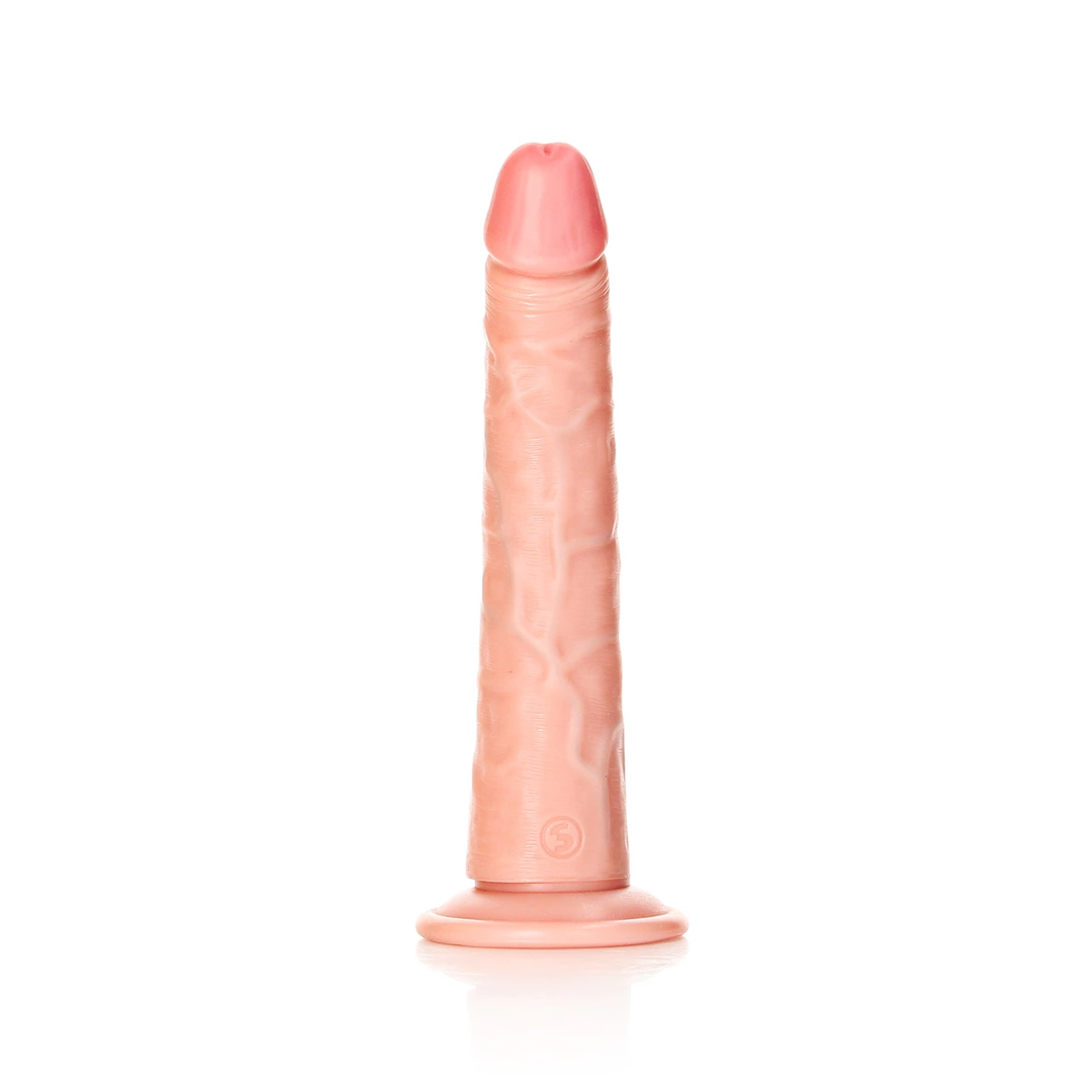 RealRock by Shots Slim realistinis dildo su siurbtuku, 20,5 cm, smėlio spalvos - Image 3