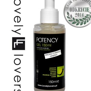 Lovely Lovers Potency Gel vandens pagrindo gelis su guarana, 150 ml