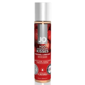 System Jo H2O Strawberry Kisses vandens pagrindo lubrikantas, braškių, 30 ml