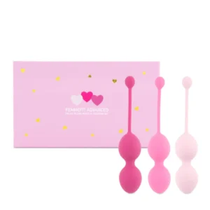 FeelzToys FemmeFit Advanced Kėgelio kamuoliukai, 3 dalių, įvairiaspalviai