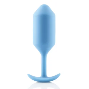 B-Vibe Snug Plug 3 analinis kaištis su svoriu, turkio spalvos, 12,7 cm