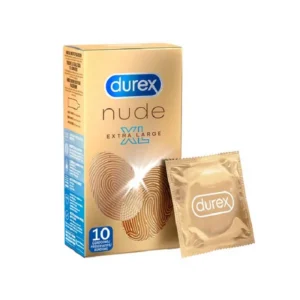 Durex Nude XL itin plonas prezervatyvas, 57 mm, 10 vnt.