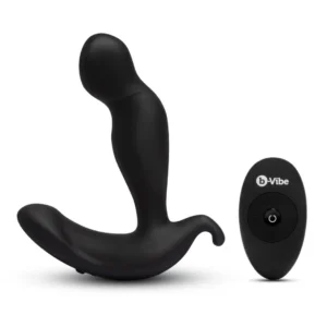 B-Vibe 360 Plug analinis kaištis su besisukančiu galiuku, juodas