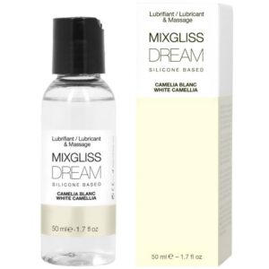 Mixgliss Dream silikono pagrindo lubrikantas, baltųjų kamelijų kvapo, 50 ml