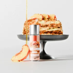 System Jo Bake Shoppe vandens pagrindo lubrikantas, persikų aromato, 60 ml
