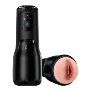 Otouch AIRTURN 4 automatinis masturbatorius su siurbimu, juodas