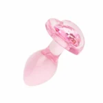 Easytoys analinis kaištis su širdelės pagrindu, rožinis, 7 cm