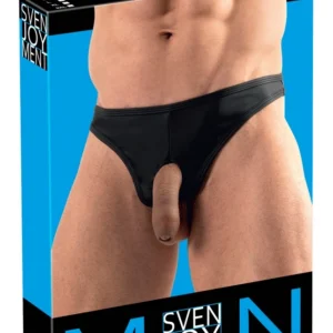 Svenjoyment Showmaster vyrų stringai, matiniai juodi, XL