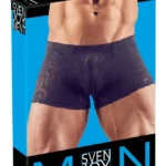 Svenjoyment vyriški bokseriai su devorė raštu, juodi, S