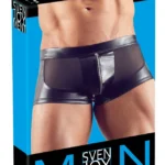 Svenjoyment NEK Powernet vyriški bokseriai su wetlook intarpais, juodi, L