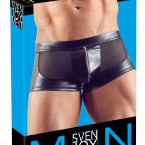Svenjoyment NEK Powernet vyriški bokseriai su wetlook intarpais, juodi, L