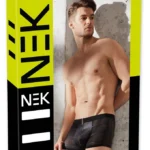 NEK matiniai vyrų bokseriai su tinkleliu ir užtrauktuku, juodi, L