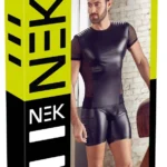 NEK vyrų marškinėliai su tinkliniais intarpais, matiniai juodi, 2XL