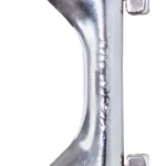 ZADO dvigubas karabinas, metalinis, sidabrinis, 10 cm