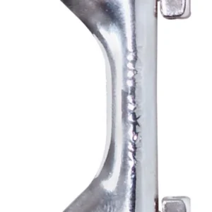 ZADO dvigubas karabinas, metalinis, sidabrinis, 10 cm