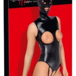 Bad Kitty dirbtinės odos bodžio komplektas su kauke, juodas, S