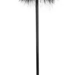 Bad Kitty dvipusė pojūčių lazdelė su plunksna ir širdele, juoda, 25 cm