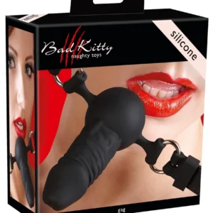 Bad Kitty Comfort burnos kaištis, silikoninis, juodas