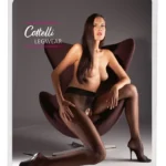 Cottelli atviros pėdkelnės, juodos, 20 denų, dydis 4