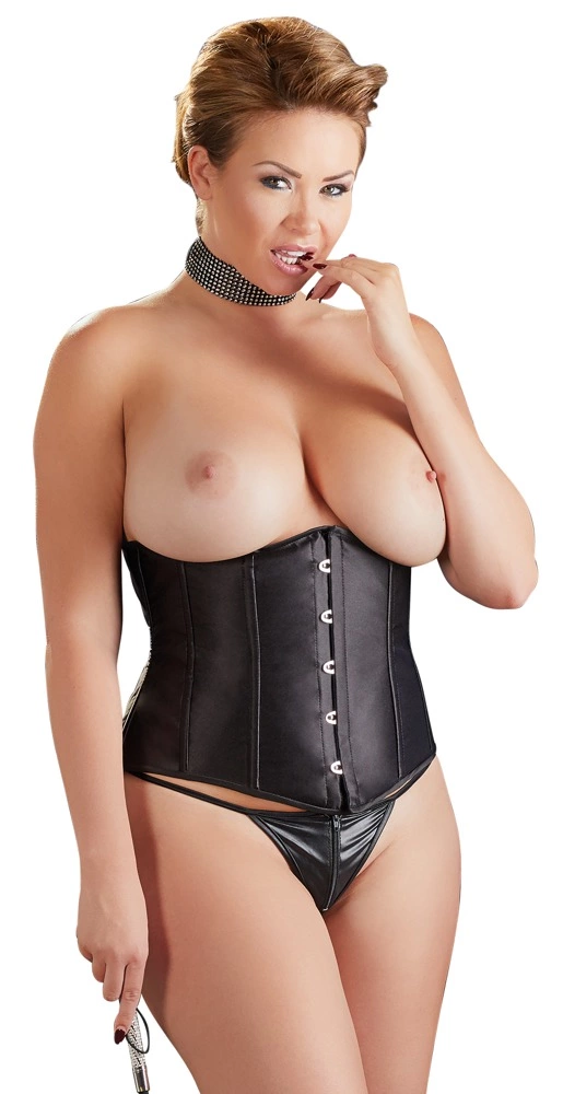 Cottelli korsetas po krūtine, juodas, 2XL - Image 3