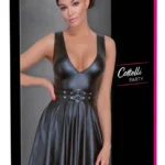 Cottelli PARTY platėjanti suknelė su reguliuojamu diržu, juoda, M