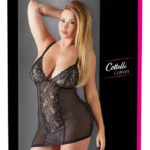 Cottelli Curvy nėriniuota suknelė, juoda, 4XL